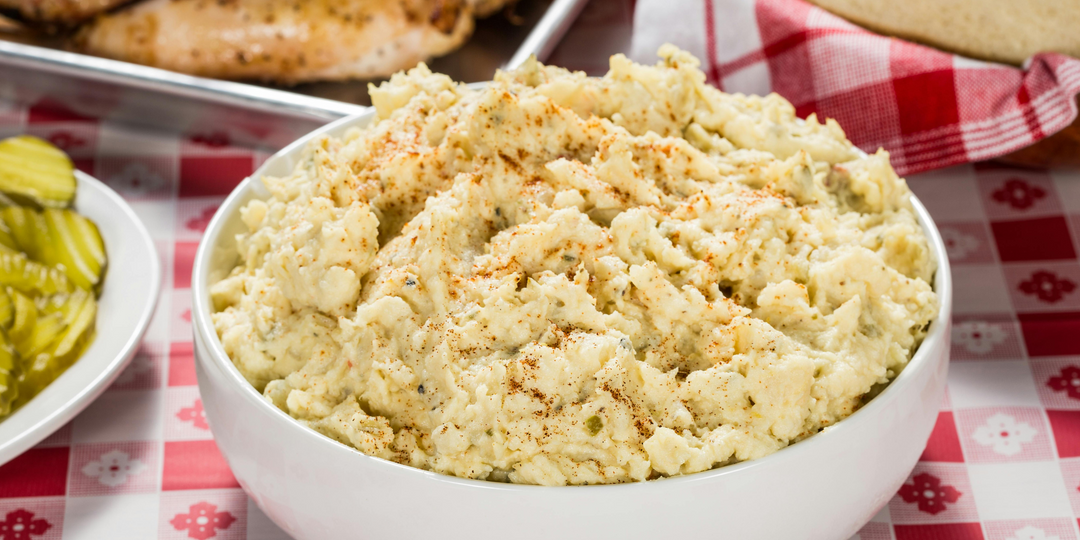 Spicy Bourbon Honey Mustard Potato Salad