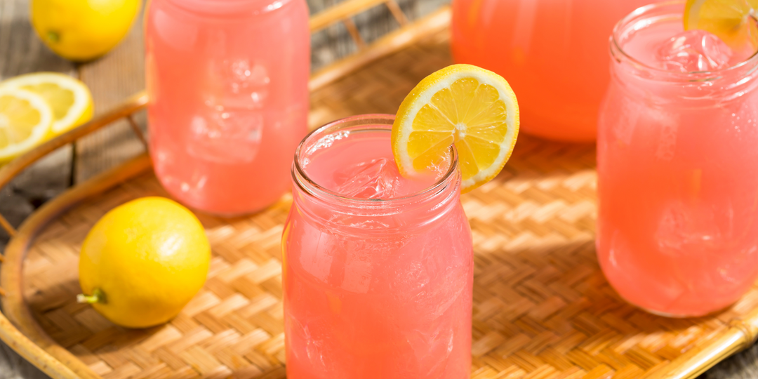 Sparkling Strawberry Lemonade with Double Barrel Honey