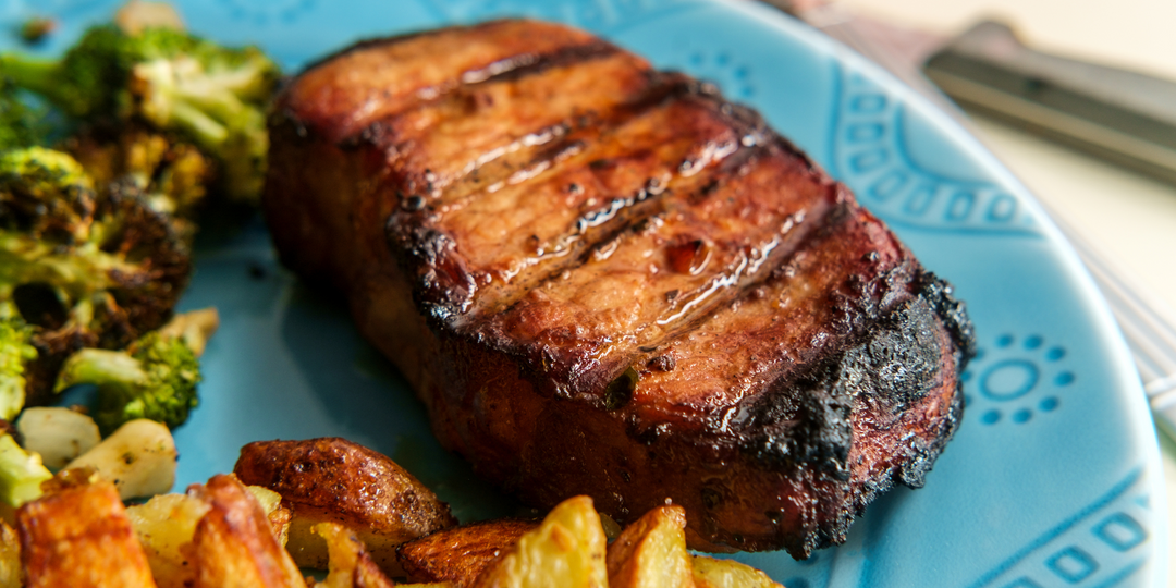 Double Barrel Honey Pork Chops