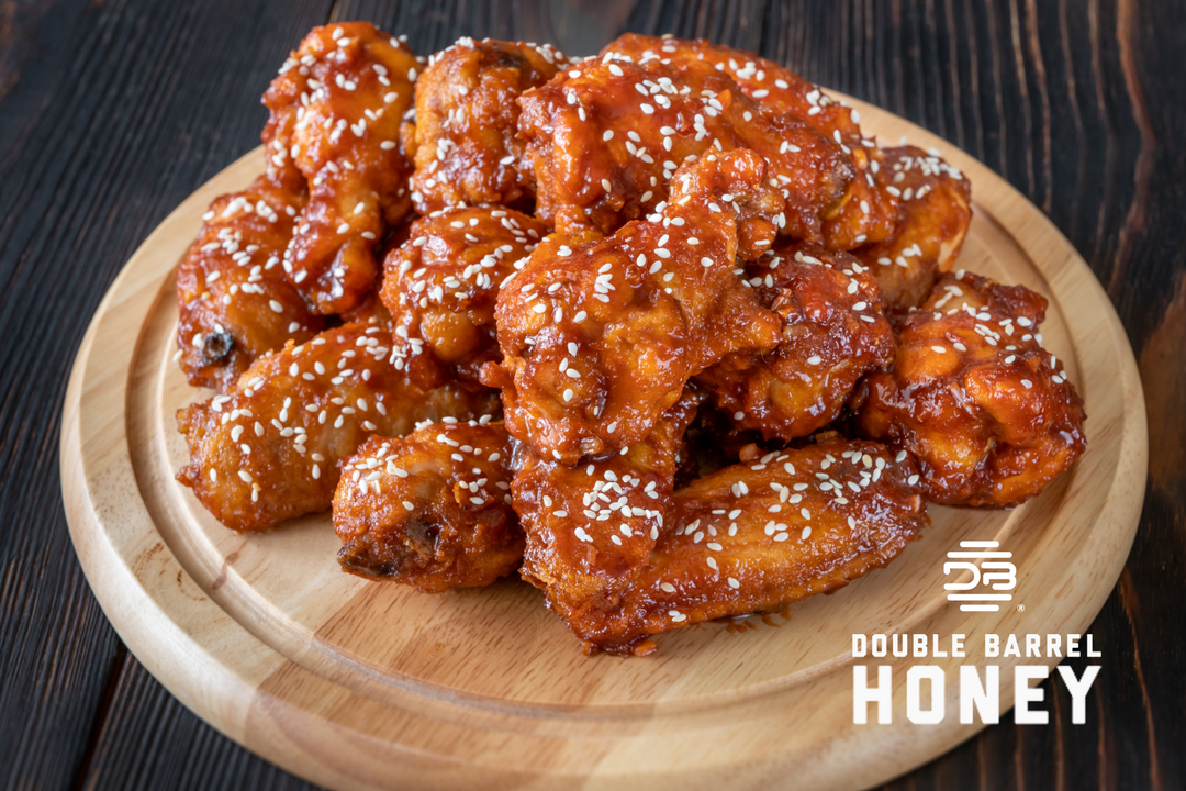 Double Barrel Honey Sesame Glazed Chicken Wings