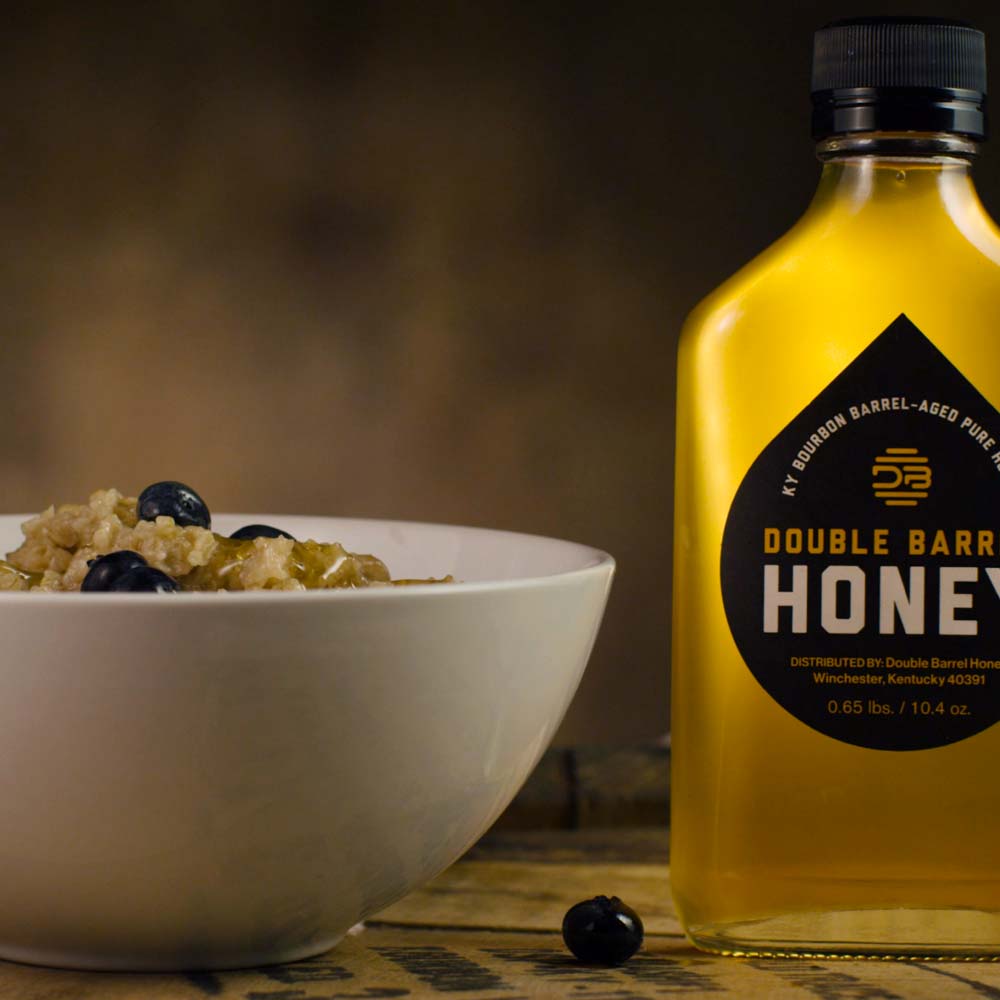 Baked Honey Berry Oatmeal Double Barrel Honey